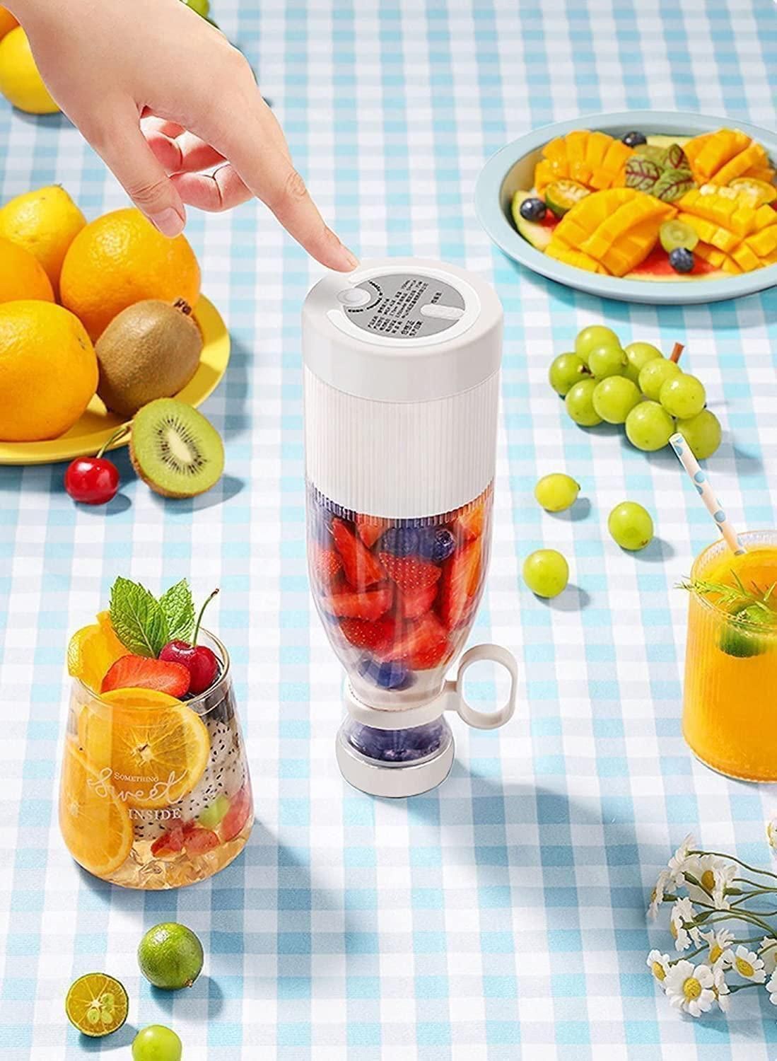 Portable USB Rechargeable Blender Bottle - Fresh Juice Smoothie Maker