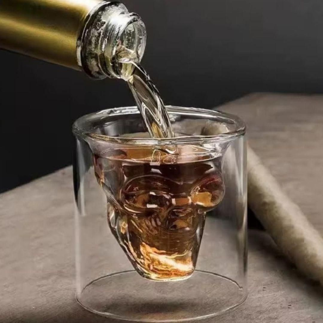 Skull Head Double Wall Glass
