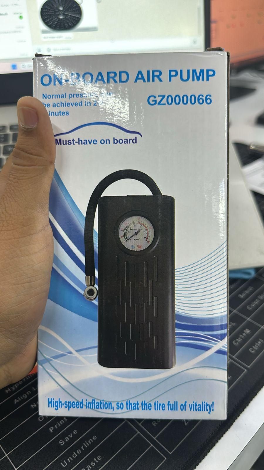 Portable On-Board Air Pump GZ000066 - Car Tire Inflator