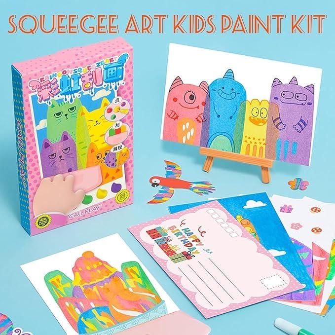 Rainbow Dot Painting Art Kit for Kids – Creative DIY Coloring & Craft Set