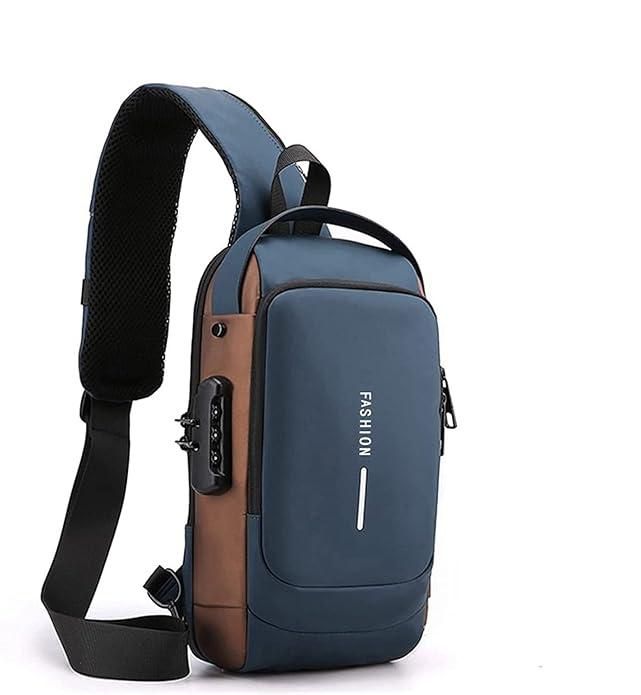 Lightweight Anti-Theft Sling Backpack with USB Charging Port