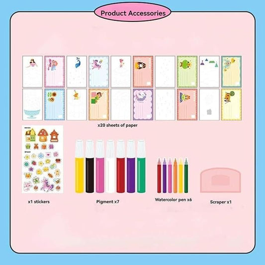Rainbow Dot Painting Art Kit for Kids – Creative DIY Coloring & Craft Set