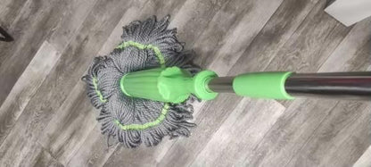 55CM Extra Wide Diameter Microfiber Mop Head with Green Handle