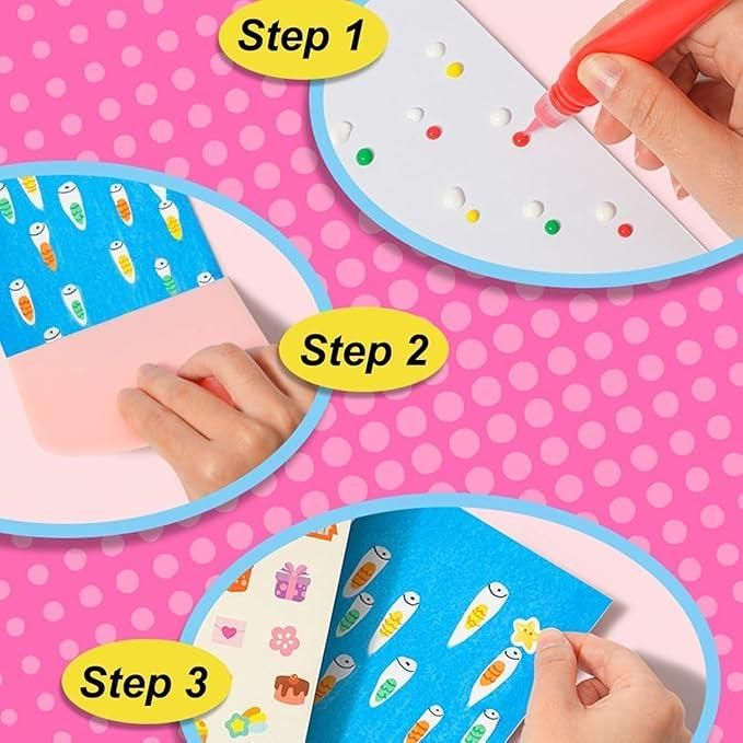 Rainbow Dot Painting Art Kit for Kids – Creative DIY Coloring & Craft Set