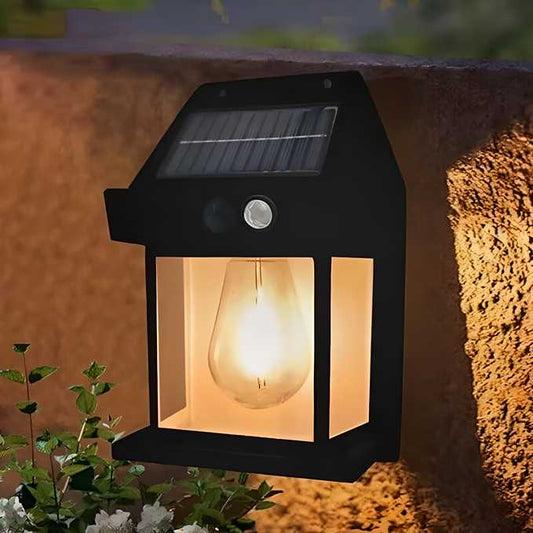 Solar Wall Light with Motion Sensor – Outdoor Waterproof LED Garden Lamp