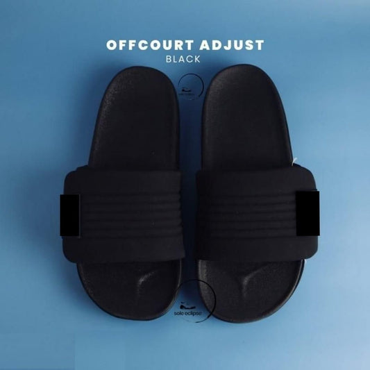 Men’s Comfortable Black Slide Sandals – Anti-Slip Casual Slippers