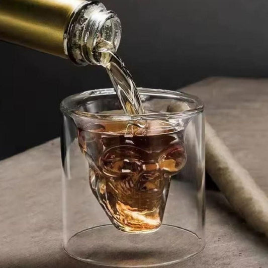 Skull Head Double Wall Glass