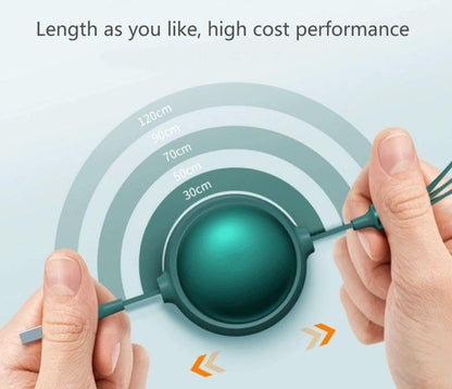 3-in-1 Retractable USB Charging Cable – Fast Charging Multi-Device Cable (Type-C, Lightning, Micro USB)