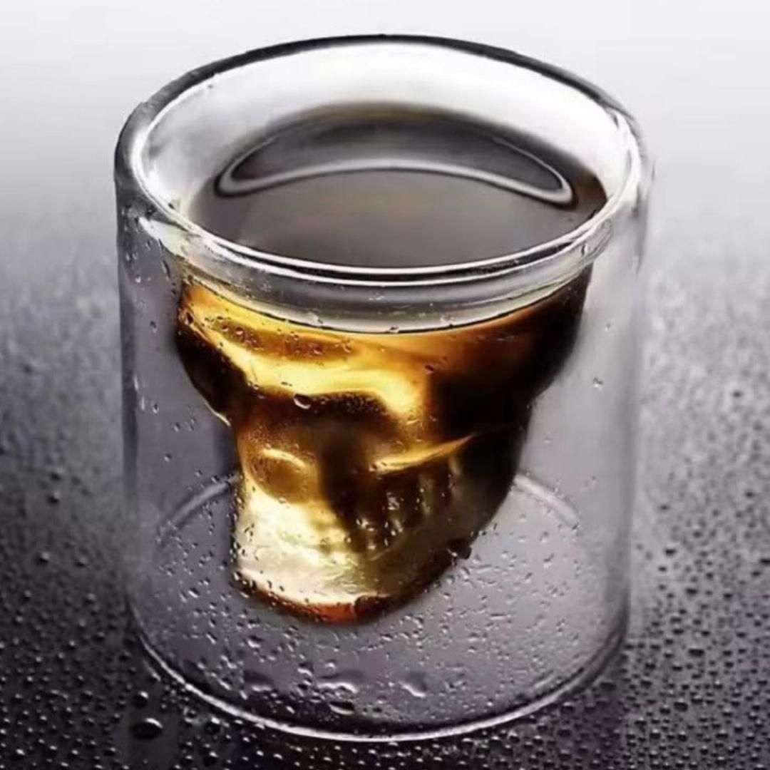 Skull Head Double Wall Glass