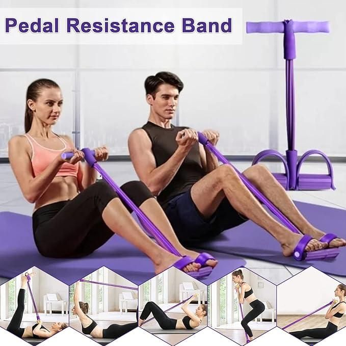 Pedal Resistance Band for Home Workout and Fitness