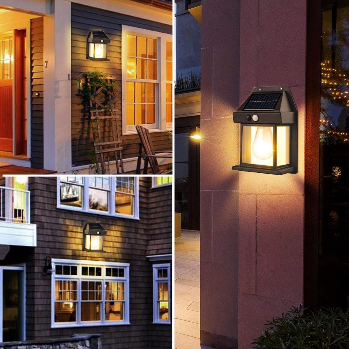 Solar Wall Light with Motion Sensor – Outdoor Waterproof LED Garden Lamp