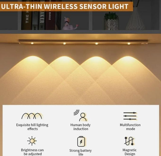 Rechargeable Wireless Motion Sensor LED Under Cabinet Lights