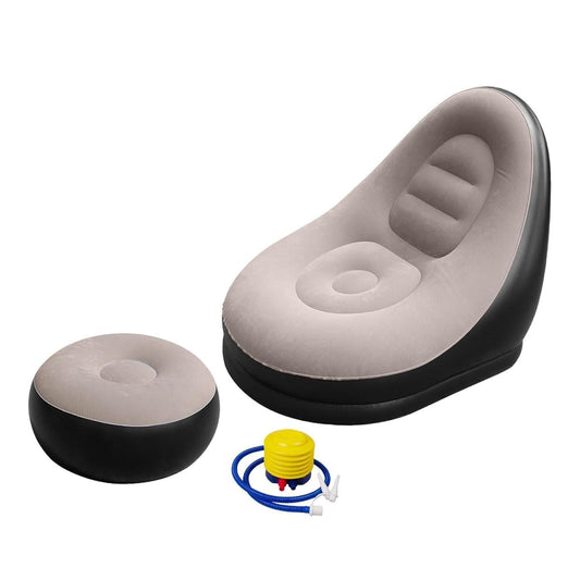 2 in 1 Inflatable Sofa Ottoman for Indoor and Outdoor Relaxation