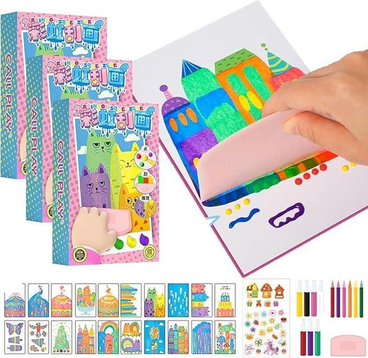 Rainbow Dot Painting Art Kit for Kids – Creative DIY Coloring & Craft Set
