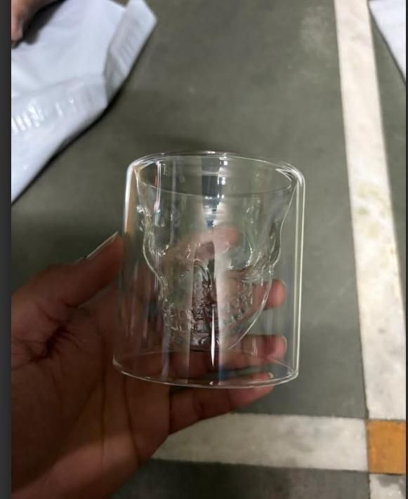 Skull Head Double Wall Glass
