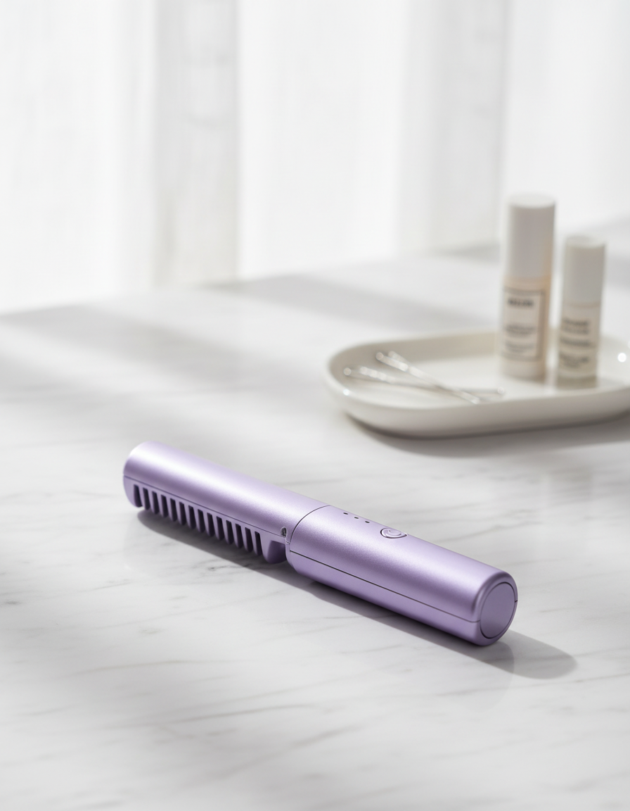 Meneflix Portable Mini Hair Straightener in elegant setting